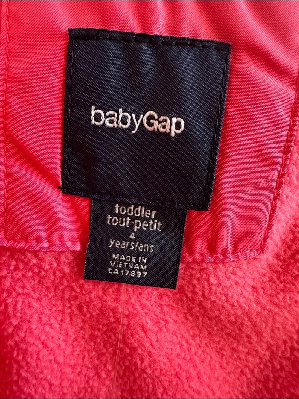 GAP Hot Pink Quilted Heart-Pattern Snow Overalls